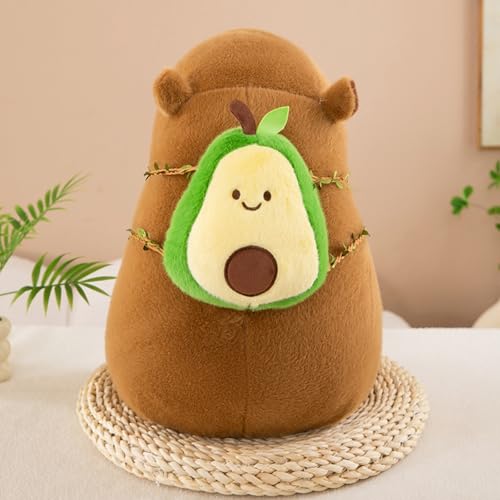 champracer Niedlichen Capybara Plushies, Wasserschwein Plüschtier,Capybara Plushie Puppen Capybara Plüschtier Capybara Plüschtier Capybara mit Ping-Pong-Rucksack Plüsch Capybara Figur (45 cm,Avocado) von champracer