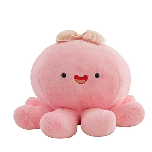 champracer Niedlicher Plüschtier Octopus，Plüsch Puppe Geschenk für Mädchen Jungen，Octopus Plüsch Kissen，Plüschtier Krake, Plüschtiere Oktopus Stofftier (35cm,Rosa) von champracer