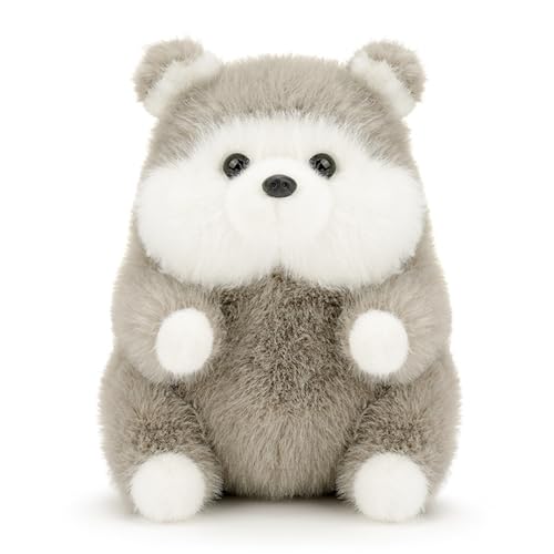 champracer Niedlicher Spielzeughund, niedlicher Husky Welpe, Plüsch Husky Puppe Geschenk, Baby und Kinder Spielzeug für Jungen und Mädchen (Husky,17 cm) von champracer