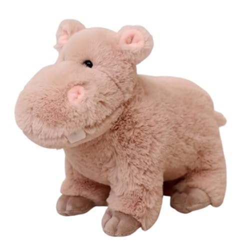 champracer Nilpferd Kuscheltier Hippo Stofftier Nilpferd Plüsch Spielzeug Weiche Flauschige Kissen für Kinder & Erwachsene Geschenke Kinder Mädchen (30 cm,Rosa) von champracer