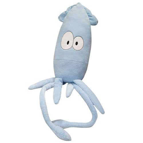 champracer Octopus Plüschtiere Kuscheltier Oktopus Spielzeug 80 bis 180 cm Langer Plüschtier Oktopus Kissen Sofakissen Geschenke Für Kinder und Erwachsene (185cm,Blau) von champracer