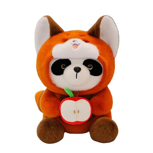 champracer Panda Kuscheltier - Roter Panda Kuscheltier, Flauschiger Stofftier Panda zum Spielen, Kawaii Panda Plüsch Spielzeug, Plüschtier für Mädchen, Jungen & Babys (28 cm,Panda) von champracer