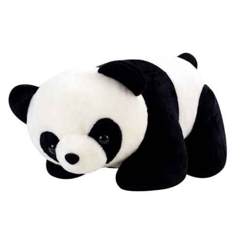 champracer Panda Kuscheltier Weiche Stofftier Puppen Panda-Plüschtier mit Bambusrohr Kawaii Süße Pandas Flauschige Panda-Puppe Schlafkissen Wurfkissen für Kinder und Freundin (60 cm,Panda) von champracer