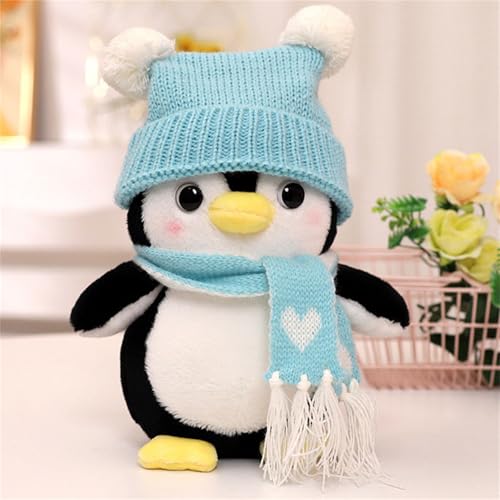 champracer Pinguin Kuscheltier, Pinguin Stofftier PlüSchtier, Pinguin PlüSchtier für Kinder Stoffpinguin Puppe, Geschenk für Kinder Jungen MäDchen (35 cm,Blau) von champracer