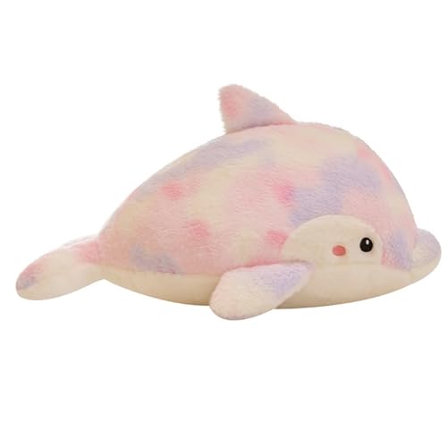 champracer Plüschtier Delfin Groß, Bunte Delfin Kuscheltier Superweich, Süßer Delphin Puppe, Geburtstag Geschenke für Kinder und Erwachsene (100 cm,Rosa) von champracer