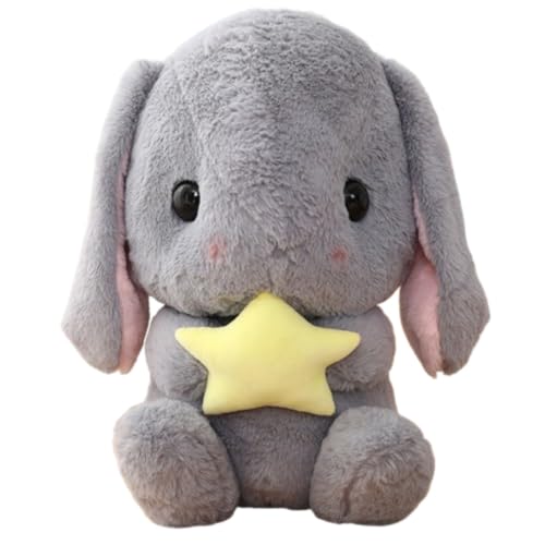 champracer Plüschtier Kaninchen mit Karotten,Hase Kuscheltier,Karotten Plüsch-Kaninchen Plüschtier Toy,Hasen Spielzeug Mädchen,Plüsch HasenPuppe Geschenk für Kinder (75cm,Gelber Stern) von champracer