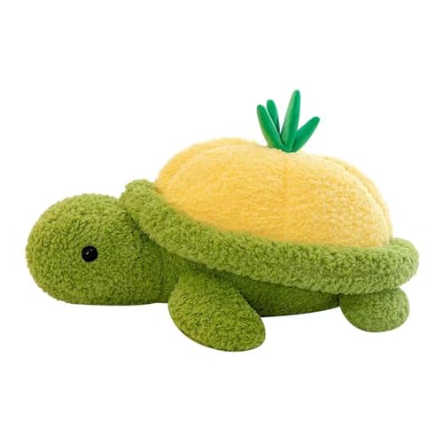 champracer Plüschtier Schildkröte,Großes Plüschtier mit Meeresschildkröte, Cartoon-Kuscheltier, Niedliches Stofftier zum Kuscheln und Spielen (80 cm,Gelb) von champracer