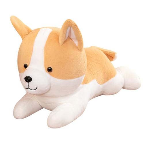 champracer Plushies Shiba Inu Plüschtier, Corgi Plüschtier Süßer Corgi Stofftier Hund Plüschkissen,Corgi Plüschtier,Spielzeug Gefülltes Plüschkissen,Corgi Simulation Plüschtier, (90 cm,Corgi) von champracer