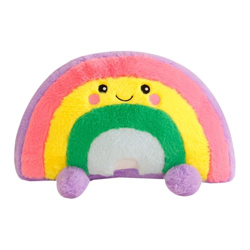 champracer Regenbogen Kissen für Kinder 40 cm Weiches Flauschiges Regebogen Dekokissen Sofakissen Plüsch Kissen Dekokissen für Kinderzimmer Schlafzimmer Deko von champracer