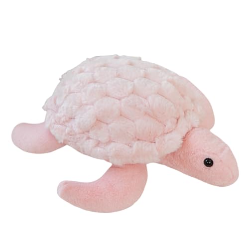 champracer Schildkröte Kuscheltier Stofftier Spielzeug Plüschtier kuschelig Weicher Schildkröte Stofftier Spielzeug Dekokissen für kuschelecke Kinderzimmer Schlafzimmer Deko (Rosa,38 cm) von champracer