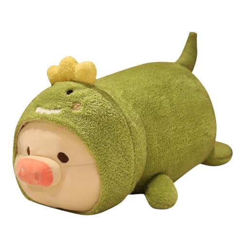 champracer Schwein Plüschtier, Süßes Schwein Plüsch Spielzeug, Weiches Schwein Puppe Tier Kuschelkissen, Stofftier Kuscheltier, Geschenk für Kinder (55CM,Grün) von champracer