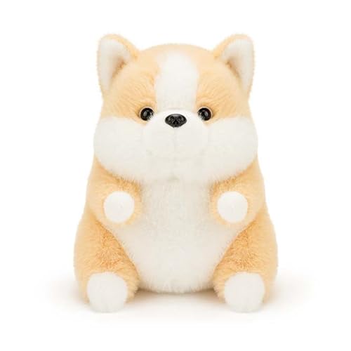 champracer Sibirischer Husky,Plüschtier Hund Shiba Inu,Shiba Inu Hund Plüsch Kissen, Weich Puppe mollig Kissen,Plüsch Hund Welpe Weiches Plüsch,Welpen, Geschenk für Jungen und Mädchen (23 cm,Corgi) von champracer