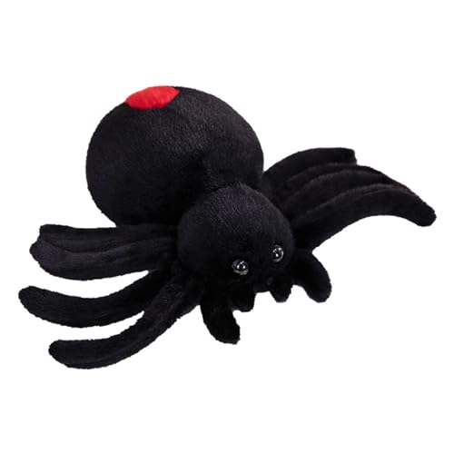 champracer Spinne Plüschtier Kuscheltiere Simulation Spinne Halloween Kuscheltier Plüschkissen Spielzeug Geschenk Für Kinder Geburtstage Und Besondere Halloween Anlässe (30 cm) von champracer