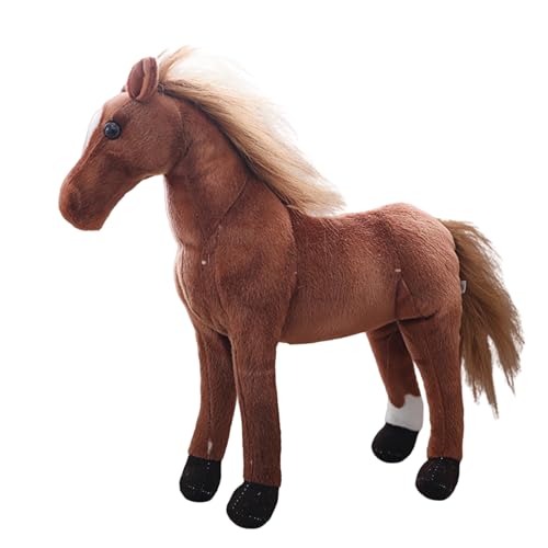 champracer Standpferd Plüschtier Kuscheltier Pferd für Kinder Pony Kuscheltier Plüschtier Pferd Plüschpferd Geschenk für Kinder Jungen Mädchen (60cm,Stil A) von champracer