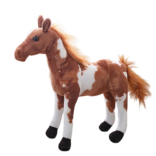 champracer Standpferd Plüschtier Kuscheltier Pferd für Kinder Pony Kuscheltier Plüschtier Pferd Plüschpferd Geschenk für Kinder Jungen Mädchen (60cm,Stil D) von champracer