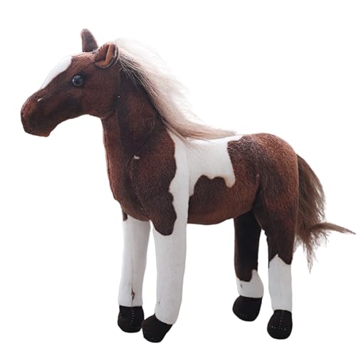 champracer Standpferd Plüschtier Kuscheltier Pferd für Kinder Pony Kuscheltier Plüschtier Pferd Plüschpferd Geschenk für Kinder Jungen Mädchen (70cm,Stil B) von champracer