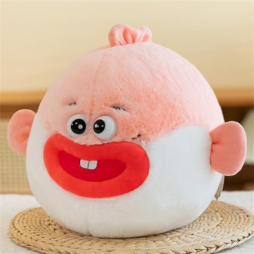 champracer Süße Clown Fisch Puppe Plüsch, Simulated Fisch Plüschtier, Plüschtiere Clown Fisch, Clown Fische Mini Plüsch Spielzeug, Geschenk für Kinder Mädchen Jungen (40 cm,Rosa) von champracer