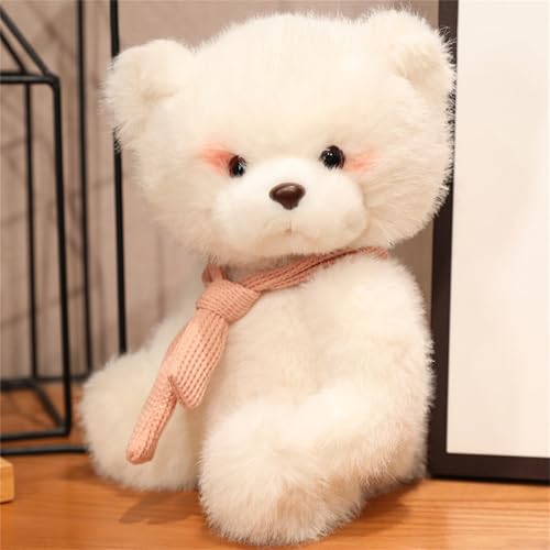 champracer Teddybär Kuscheltier Plüschtier,Plüschbär mit Knopfaugen Weiches Nette Bär Puppe,Teddybär Stofftier Bär Puppe Kuscheltier Bär Spielzeug Kissen Geschenk für Kinder (25 cm,rosa) von champracer