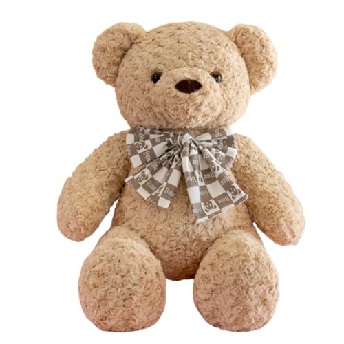 champracer Teddybär Plüschtier süßes Spielzeug 40 cm, süßes Spielzeug, Plüschtier Teddybär weicher Plüsch tolles Geschenk kreatives Plüschtier (Hellbraun,80 cm) von champracer