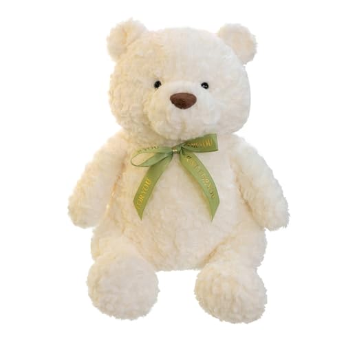 champracer Teddybär Weiches Fell Teddybär,Kuscheltier Teddybär Plüschtier,Stofftier Schmusetier zum Kuscheln & Spielen, Bär Puppe Geschenk für Kinder Jungen Mädchen Geburtstag (50 cm,Weiß) von champracer