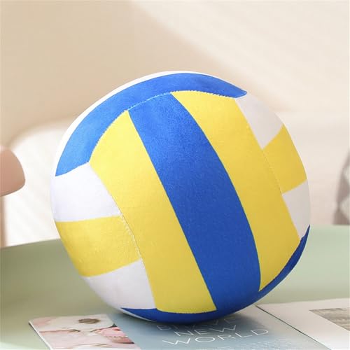 champracer Volleyball Plüschtier Volleyball, Fußball Plüschtier, Kinderspielzeug Kuscheltiere, GefüLltes Volleyballspielzeug, Kinder Kuschelkissen Volleyball Kissen für Jungen Und Mädchen (14 cm,C) von champracer