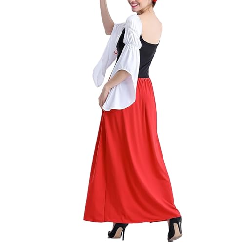 chhoioia Oktoberfest Kellnerin Partykleid Deutsch Bayerisches Bier Karneval Halloween Kostüm Outfit Mandalorian Cosplay Kostüm Erwachsene Herren (D, L) von chhoioia