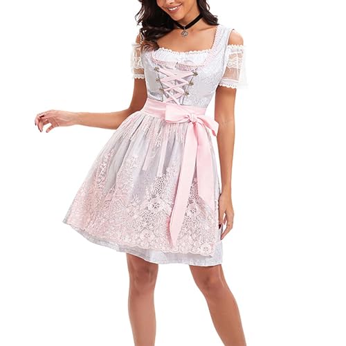 chhoioia Oktoberfest Kostüme Outfits Dirndl Kleid Traditionelles Deutsches Bierfest Oikawa Tooru Cosplay Kostüm (A, L) von chhoioia