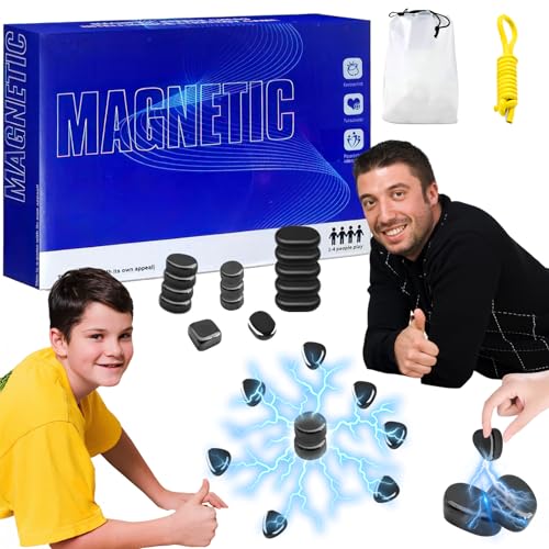 Magnetisches Schachspiel,Magnetspiel Puzzle Magnetic Schachspiel Tragbares Schach Magnetisch Magnetisches Spiel für Erwachsene Partyzubehör für Familientreffen von chimoo