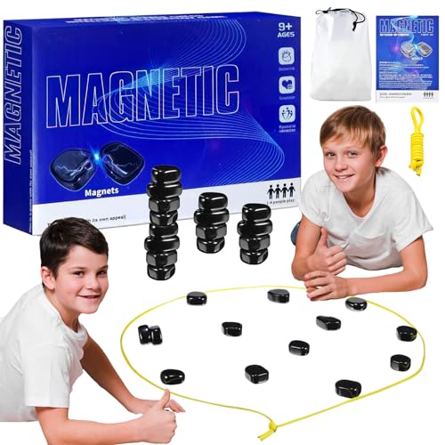 Magnetisches Schachspiel,Magnetspiel Puzzle Magnetic Schachspiel Tragbares Schach Magnetisch Magnetisches Spiel für Erwachsene Partyzubehör für Familientreffen von chimoo