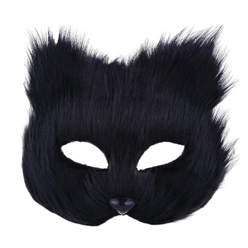 chiphop Amfirst DIY Katzenmaske Mask Weiß Handgemalte Cat Maske Karneval Maske Maskenball Party Maske Unbemalt Katze Masken Fuchsmaske Cosplay Masken Kostüm Maske Leere Maske lustige von chiphop