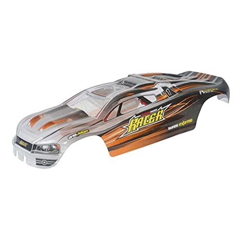 chiwanji 1/16 RC Car Shell LKW Karosserie Zubehör Ersatz für Xinlehong 9136, Orange, 25 x 11 x 9 cm von chiwanji