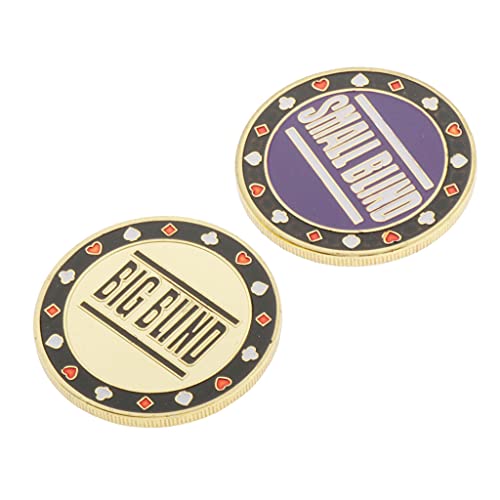 chiwanji 2 Teilige Poker Dealer Button Chips Blind Big/Small Casino Roulette Spiel ACCS von chiwanji