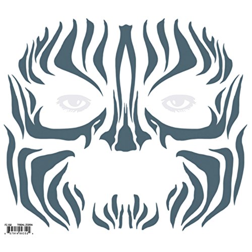 clearstone Tinsley Transfers Tribal Zebra Face Tattoo Kit von clearstone