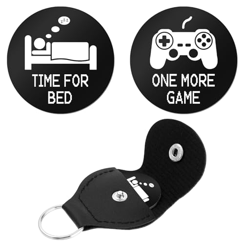 cobee Geschenke für Gamer Teenager,Doppelseitige Gaming Neuheitsmünze One More Game/Go to Bed Gift Decision Maker Coin für Freundin Freund Sohn Liebhaber Entscheidungsgeschenke Funny Flip Coins von cobee