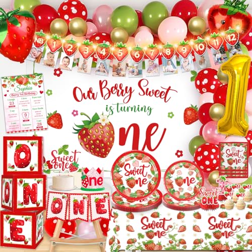 Berry First Birthday Decor von cocomigo