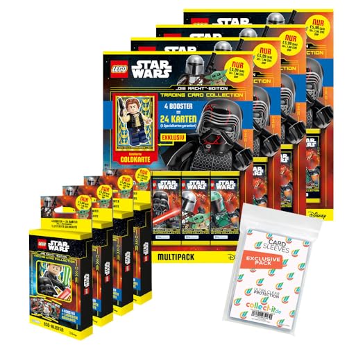 Bundle mit Blue Ocean Lego Star Wars - Serie 4 Trading Cards - Alle 4 verschiedenen Blister + alle 4 verschiedenen Multipacks + Exklusive Collect-it Hüllen Bundle mit Blue Ocean Lego Star Wars - Serie 4 Trading Cards - Alle 4 verschiedenen Blister + alle 4 verschiedenen Multipacks + Exklusive Collect-it Hüllen von collect-it.de MY HOME OF CARDS + TOYS