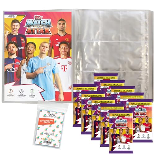 Bundle mit Champions League 2023/24 - Trading Cards - 1 Leere Sammelmappe + 10 Booster + Exklusive Collect-it Hüllen Bundle mit Champions League 2023/24 - Trading Cards - 1 Leere Sammelmappe + 10 Booster + Exklusive Collect-it Hüllen von collect-it.de MY HOME OF CARDS + TOYS