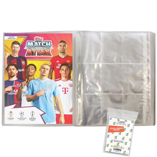 Bundle mit Champions League 2023/24 - Trading Cards - 1 Leere Sammelmappe + Exklusive Collect-it Hüllen Bundle mit Champions League 2023/24 - Trading Cards - 1 Leere Sammelmappe + Exklusive Collect-it Hüllen von collect-it.de MY HOME OF CARDS + TOYS