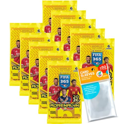 Bundle mit FIFA 365 Adrenalyn XL 2026 Trading Cards - 10 Booster + Exklusive Collect-it Hüllen Bundle mit FIFA 365 Adrenalyn XL 2026 Trading Cards - 10 Booster + Exklusive Collect-it Hüllen von collect-it.de MY HOME OF CARDS + TOYS