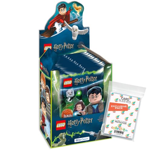 Bundle mit Lego Harry Potter - Serie 2 - Sammelsticker - 1 Display (36 Tüten) + Exklusive Collect-it Hüllen von collect-it.de MY HOME OF CARDS + TOYS