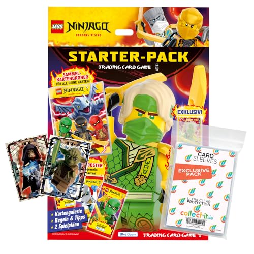 Bundle mit Lego Ninjago Serie 10 Trading Cards - 1 Starter + Exklusive Collect-it Hüllen + 2 Limitierte Karten Lego Star Wars Serie 1 von collect-it.de MY HOME OF CARDS + TOYS