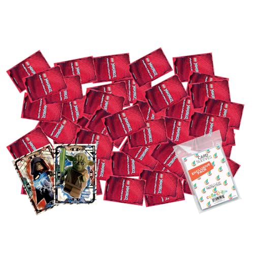 Bundle mit Lego Ninjago Serie 10 Trading Cards + Exklusive Collect-it Hüllen + 2 Limitierte Karten Lego Star Wars Serie 1 (50 Verschiedene, zufällige Karten) von collect-it.de MY HOME OF CARDS + TOYS