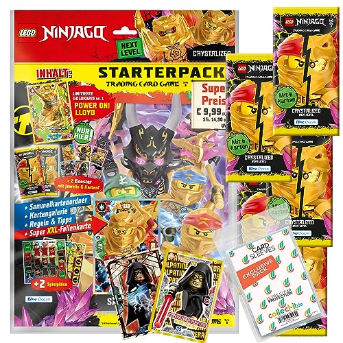 Bundle mit Lego Ninjago Serie 8 Next Level Trading Cards - 1 Starter + 5 Booster + 2 Limitierte Star Wars Karten + Exklusive Collect-it Hüllen von collect-it.de MY HOME OF CARDS + TOYS