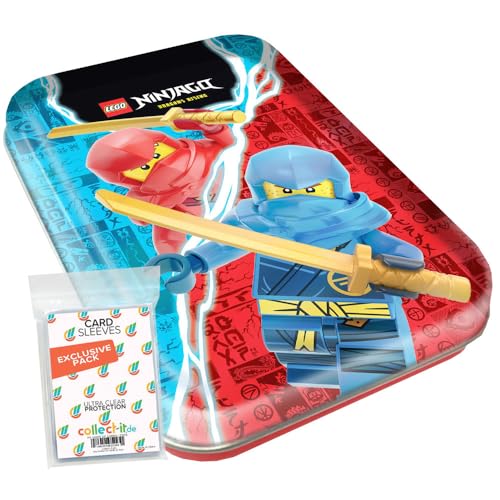 Bundle mit Lego Ninjago Serie 9 Trading Cards - 1 Mini Tin Box Rot + Exklusive Collect-it Hüllen Bundle mit Lego Ninjago Serie 9 Trading Cards - 1 Mini Tin Box Rot + Exklusive Collect-it Hüllen von collect-it.de MY HOME OF CARDS + TOYS