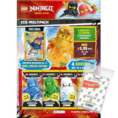 Bundle mit Lego Ninjago Serie 9 Trading Cards - 1 Multipack (zufällige Auswahl) + Exklusive Collect-it Hüllen von collect-it.de MY HOME OF CARDS + TOYS