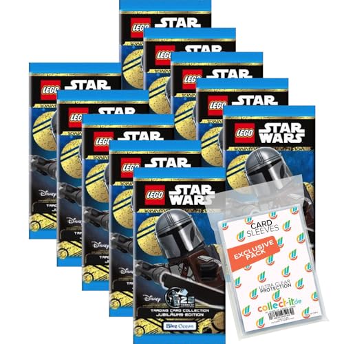 Bundle mit Lego Star Wars - Serie 5 Trading Cards - 10 Booster + Exklusive Collect-it Hüllen von collect-it.de MY HOME OF CARDS + TOYS