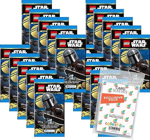 Bundle mit Lego Star Wars - Serie 5 Trading Cards - 20 Booster + Exklusive Collect-it Hüllen von collect-it.de MY HOME OF CARDS + TOYS