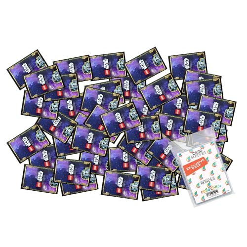 Bundle mit Lego Star Wars - Serie 5 Trading Cards - 50 Verschiedene, zufällige Karten + Exklusive Collect-it Hüllen von collect-it.de MY HOME OF CARDS + TOYS