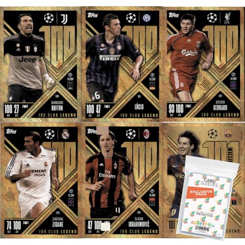 Bundle mit Match Attax Champions League 2024/25 EXTRA - Trading Cards - Alle 6-100 Club Legends Karten + Exklusive Collect-it Hüllen von collect-it.de MY HOME OF CARDS + TOYS