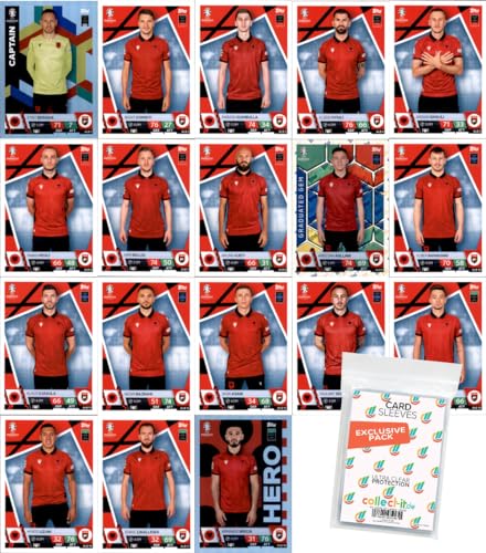 Bundle mit Match Attax UEFA Euro 2024 Germany - Mannschaftspaket + Exklusive Collect-it Hüllen (Albanien) von collect-it.de MY HOME OF CARDS + TOYS